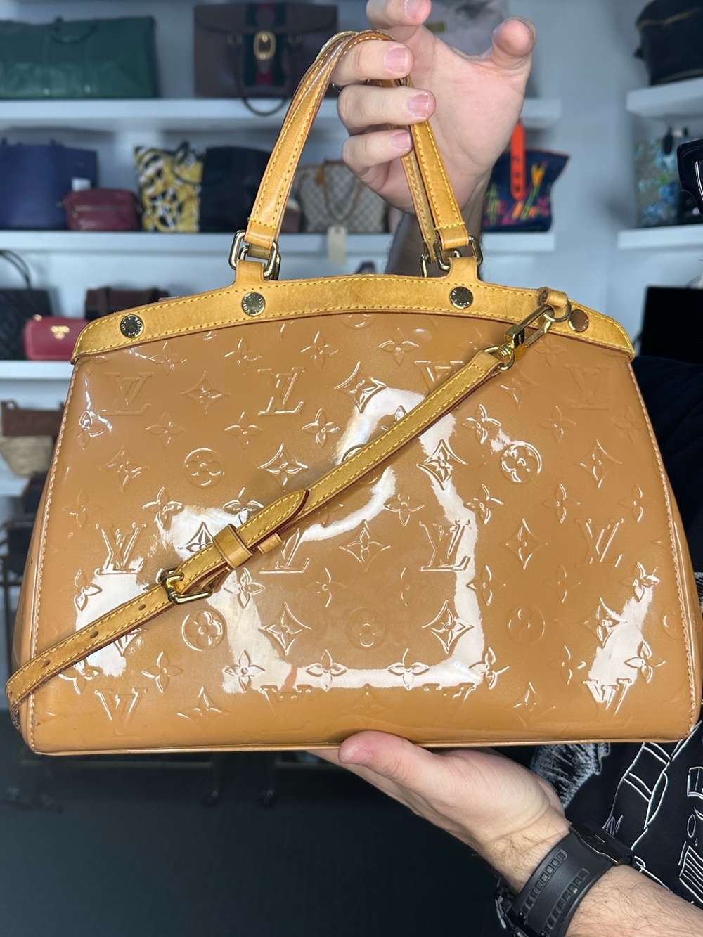 LV VERNIS 2 WAY BAG